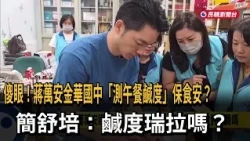 護食安？ 蔣萬安赴金華國中「測鹹度」 黃偉哲諷：我們忙態度－民視新聞