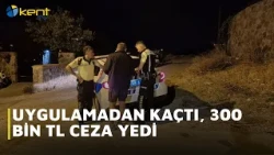 RAN FROM POLICE CHECKPOINT, FINED 300 THOUSAND LIRA
